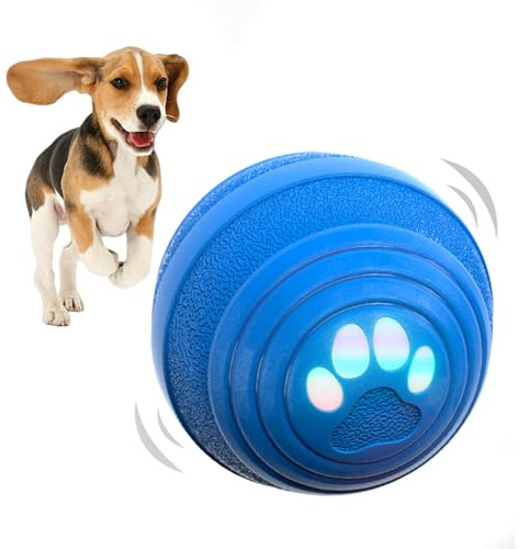 Palla Intelligente per Cani - Giocattoli Interattivi Ricaricabili - Palle che si Muovono da Sole per Cani da Interno | Gioco, Esercizio, Antinoia, Stimolazione, Interno/Esterno, Casa/Appartamento