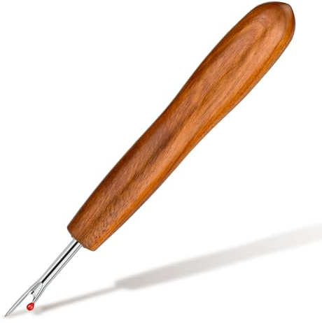 Easusy Seam Ripper, Big Stitch Unpicker Tool, Wood Handle Quick Unpick