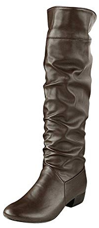 Générique Bottes Hautes Femme Genou Plat Hiver équitation Talon Conduite élégantes Chaudes Robustes