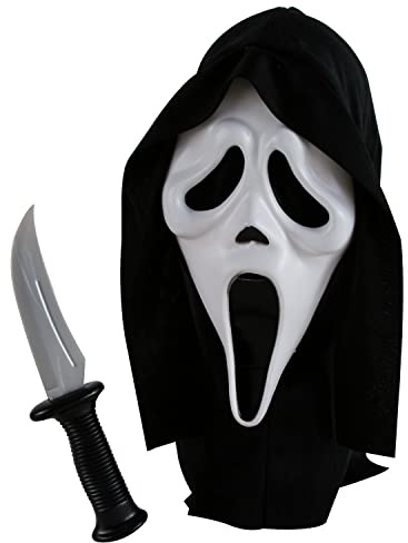 Fun World Scream Ghost Face vuxendräkter, utklädningstillbehör & Scream-masker, standard, blodig eller deluxe