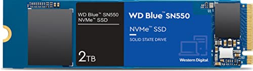 WD_BLUE SN550 2TB M.2 2280 PCIe Gen3 NVMe up to 2600 MB/s read speed