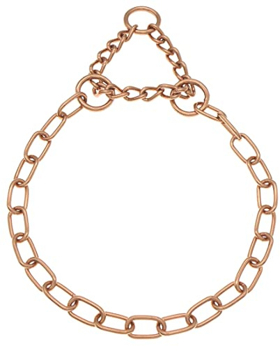 Sprenger Hundehalskette mit Durchzugskette 3 mm I CUROGAN Hundehalsband für kurz- und langhaar Hunderassen bis 55 kg (50 cm)
