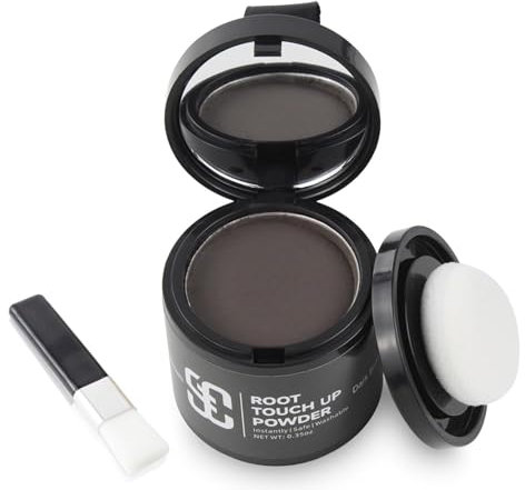 Sovoncare Polvere raddrizzamento, correttore capelli, per riparare nascondere caduta istantanea, capelli sottili, marrone scuro (10 g)