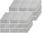 BUYBLIFE Grey Kitchen Tile Stickers, 24PCS Brick Bathroom Self Adhesive Peel and Stick Wall Stickers Vinyl Splashback Wall Stick on Tiles for Home Decor 15x30 cm