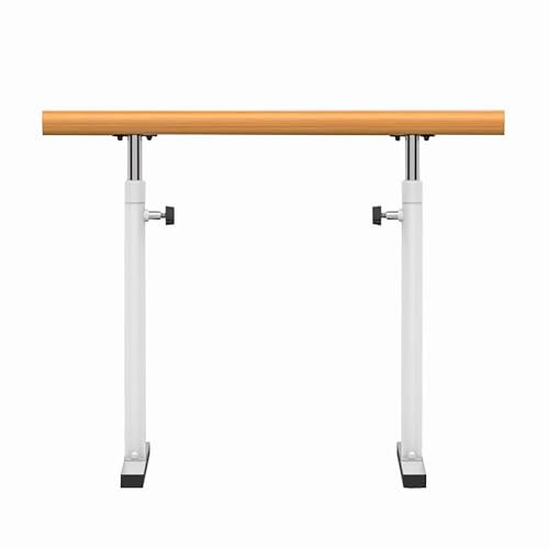 zxhrybh Freistehende Pole Dance Stange, Mobile Verstellbare Ballettstange, Stabil für den Heim-oder Studiogebrauch, Ballett Zubehör für Kinder und Erwachsene(White,39.3in/100cm)