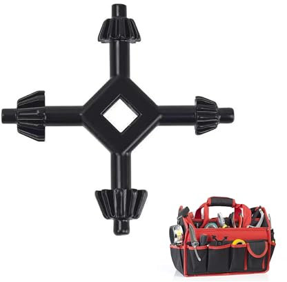 1Pcs Chuck Keys for Drill Durable to Use Not Eeasy to Damage Drill Chuck Key Design of a Four Way Universal Key Compact and Easy to Carry Universal Key Suitable for Most Drills and Power Tools