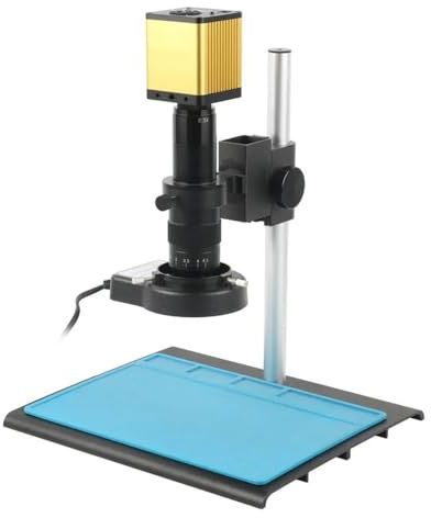 Laboratoriemikroskop tillbehör 40 MP 4K digitalt mikroskop 180 X C-monteringslins HDMI USB mikroskop kamera för telefonreparation lödning