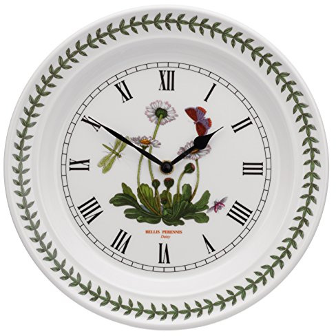 Portmeirion Botanic Garden BGHG61000 10-Inch Daisy Wall Clock, Multi-Colour
