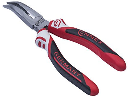 Connex Alicates de radio y teléfono curvados 160 mm, acero especial para herramientas de 3 componentes, 1 pieza, COXT175160