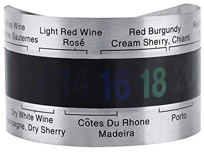 Termometro per bracciale, Termometro per vino LCD Termometro per vino, per bottiglia di vino per serbatoi d'acqua