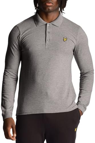 Lyle & Scott Men's LS Polo Shirt Mid Grey Marl L (LP400VOG)