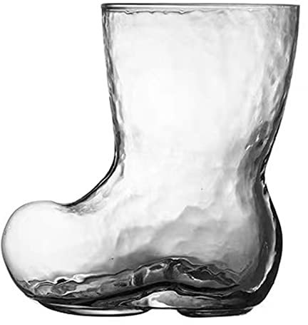 MISNODE Lot de 2 mini verres en forme de botte de cowboy, verres à bière, verres faits à la main, verres amusants pour whisky, bar, enterrement de vie de jeune fille
