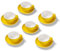 Terra Home 6er Cappuccino-Tassen Set - Gelb, 200 ml, Matt, Porzellan, Dickwandig, Spülmaschinenfest, italienisches Design - Kaffee-Tassen Set mit Untertassen