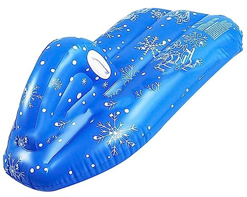 BRIGHTFUFU Schneerohr Schneespielzeug Kinder Aufblasbarer Schlitten PVC-skiring Aufblasbares Snowboard EIS Schneeschlitten Skischlittenbrett Schneeräumfahrzeuge Schneebob Kinder Schneemobil
