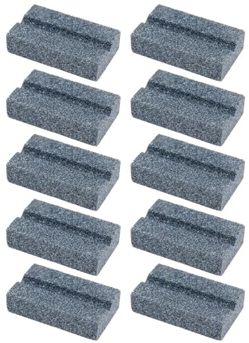 EMSea Lot de 10 aiguiseurs de fléchettes 25 x 15 x 6 mm pour éliminer Les bavures des Pointes de fléchettes des flèches des Ciseaux aiguiseur de Pointes de fléchettes Portable Gris