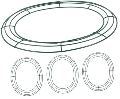 Garneck 4 De De Pascua En Forma De Huevo Marcos para Coronas Bricolaje Festivo