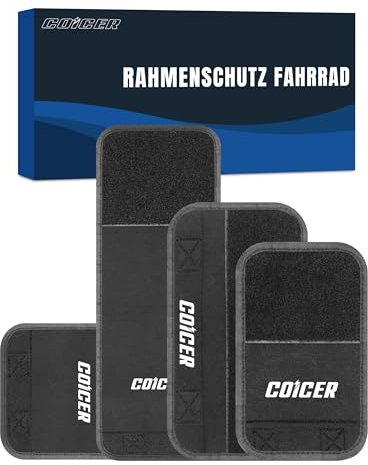 COICER Fahrrad Rahmenschutz Transport | 3er Set |Transportschutz passend für Thule Fahrradträger Carbon Rahmen Schutz fahrradträger Zubehör Ebike Rahmenschutz Befestigung (M,L,XL)