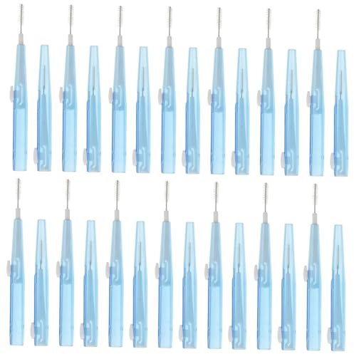 VILLFUL 60 St Mjuka Interdentalborstar med Push-pull-design Tandrengöringsverktyg för Borttagning av Matrester Mellan Tänder Anpassade för Tandställning Trånga Utrymmen och Daglig Munvård