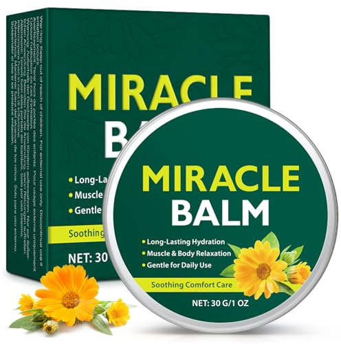 Miracle Balm - Soothing Massage Balm for Swollen Legs & Body with Arnica & Calendula - Nourishing Message Cream for Legs & Daily Care