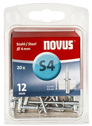 Rivet Aveugles Acier 4X12MM (20 PCES) Novus