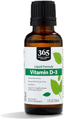 Whole Foods Market, Vitamin D-3 Liquid Mint Flavor 1000IU, 1 OZ
