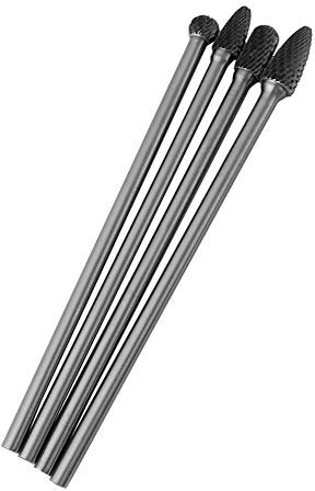 4pcs Hartmetall-Bohrer Doppelschnitt Fräser 6mm Schaft Für Metallbearbeitung Werkzeuge Für Winkelschleifer Bohrmaschine