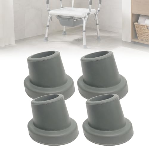 Reservfötter till badkarsstol, dusch toalettsits och mobilt funktionshindrade bord halkfria hörnmössor, 1–1/8 tum innerdiameter, 4 stycken