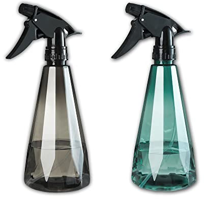 Wohlstand 2 stücke 500ml Sprühflaschen, Wiederverwendbar Sprüher, Leere Sprühflasche, Pflanzenwasser Pumpsprühflasche für Alkohol, Waschmittel, Autospray, Vernebelung und Bewässerung von Pflanzen