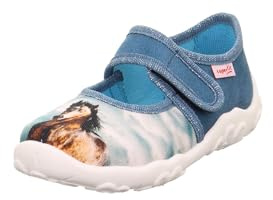 Superfit Mädchen Bonny Hausschuhe, Blau 8040, 23 EU Weit