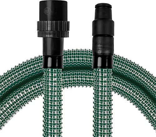 PRIMEBAG - Gewebeschlauch passend für Nilfisk AERO, ATTIX, Buddy II, Multi, IVB Nass- Trockensauger - Extrem robust, innenliegende Stahlfeder, Fadenverstärkt, Werkzeugmuffe - Bestleistung beim Saugen