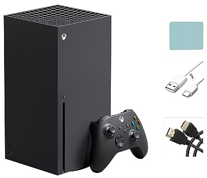 Microsoft Xbox Series X Bundle, 1TB SSD Video Gaming Console with One Xbox Wireless Controller + Accessories (Renewed)