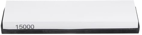 QUARKZMAN 2uds Cuchillo Afilador Piedra Juego 15000 Grano Cuchillo Afilado Piedra con Goma Base Afilador Afilar Piedra para Cuchillos Tijeras Cocina Afilar Herramientas, Blanco