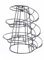 Portauovo creativo a spirale per la cucina, portauovo con grande capacità, 24 x 20 x 20 cm, stabile, girevole in acciaio inox, design a spirale (nero)