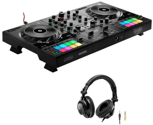 Hercules DJControl Inpulse 500 DJ Software Controller Bundle with Hercules HDP DJ60 Closed-Back, Over-Ear DJ Headphones