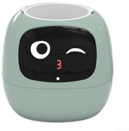 Hasaller Pot de fleurs intelligent interactif à arrosage automatique pour animaux de compagnie, robot autonome d'entretien des plantes avec capteurs d'humidité (vert)
