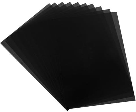sourcing map 10 Pcs Shrink Plastic Sheets, 8x12 Inch Shrink Films Paper Heat Shrink Art Paper for Making Earrings, Necklace, Keychains DIY Crafts Project, Black