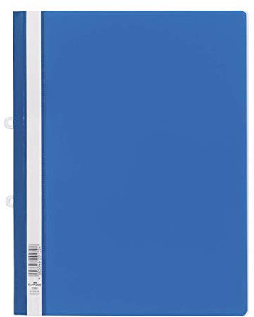 Durable Sichthefter mit Abheftschieber, überbreit, blau, 25er Packung, 258006