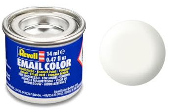 Revell 14 ml Emaille-Farbe (weißes, seidiges Finish)