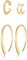 Elli Ohrringe Creolen Earcuff Set Basic Blogger Trend 925 Silber