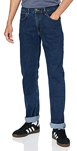 Lee Brooklyn Vaqueros, Dark Stonewash, 34W / 32L para Hombre