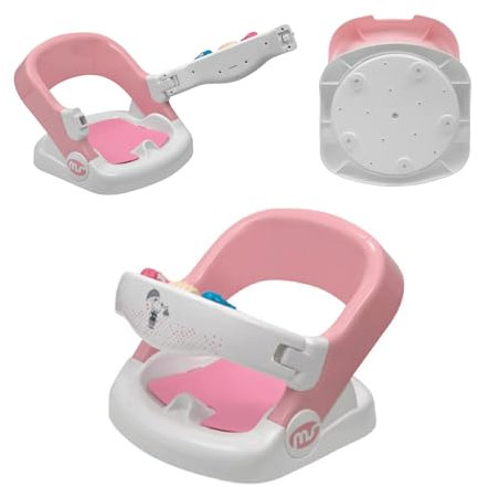 MS - Siège de bain bébé pivotant 360° - Siège de bain bébé inclinable
