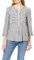 TOM TAILOR Damen Bluse mit Streifen & Brusttaschen, 26940 - Offwhite Navy Vertical Stripe, 42