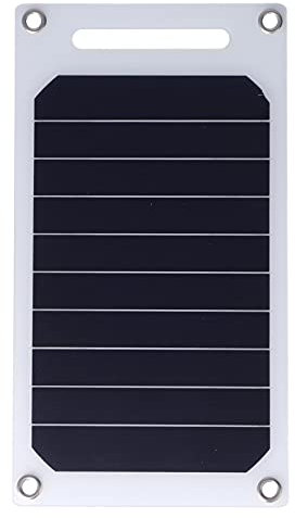 Panel Solar, Ligero 10W 5V Buen Cargador de Batería Solar a Prueba de Agua Alta Estabilidad Semi Flexible para Aviones para Satélites para Automóviles