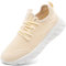 Damyuan Damen Sportschuhe Schuhe Sneaker Turnschuhe Laufschuhe Tennisschuhe lechit Fitnessschuhe Slip on Walkingschuhe beige 39