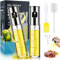 2 Pièces Spray Huile Cuisine, 100ml Spray de Cuisine Huile Cuisine de Haute Qualité,Vaporisateur pour Friteuse d´Air,avec 1 Brosse, 1 Entonnoir, 1 Brosse à Huile