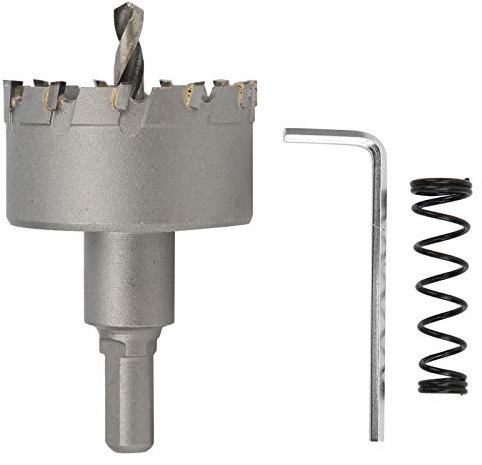 Baxnore -Lochsäge, Carbid -Loch -Sägen -Schneidetkit, Industrie -Metall -Loch -Säge, Industrie -Metallbohrer, Metallbohrwerkzeug für Stahlplatten Eisenplatten (φ60mm)