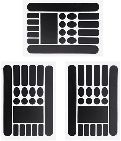 Aisikoo 3 Stück Rahmenschutzfolie Fahrrad, Lackschutzfolie Fahrrad Mattschwarz, Schutzfolie Fahrradrahmen Aufkleber, Fahrrad Schutzfolie für Mountainbike, Rennrad, Cube Fahrrad