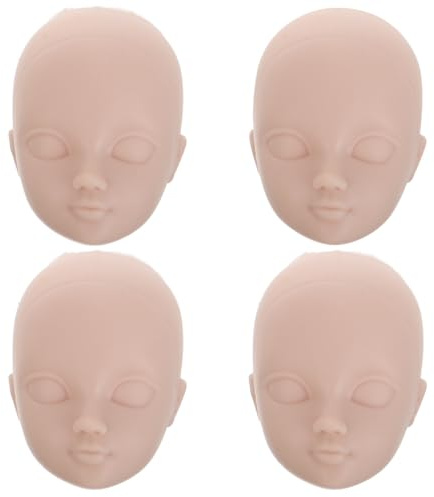 SUPVOX Doll Replacement Heads, 4pcs DIY Doll Making Accessories | Dolll Replacement Heads for Dress up Dollsr, Diy Crafts and Creative Projects