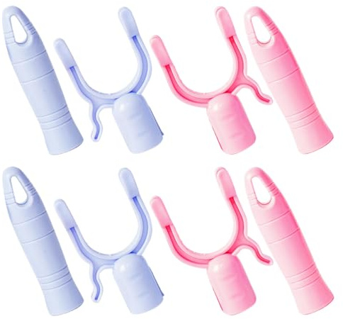 Hemobllo Set 8 Pezzi Teste e Manici Forcella Per Asta Porta Abiti in Plastica Resistente, Ricambi Per Testa Palo Essiccazione Abiti Da Balcone e Casa, Accessori Per Appendiabiti Multifunzione