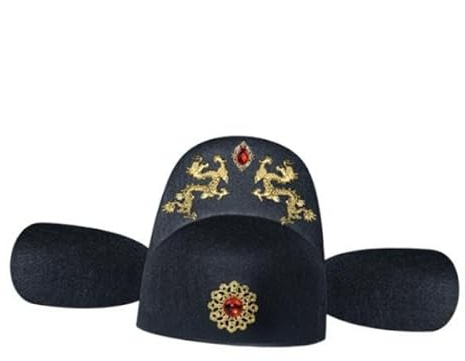 LCSVCCXA Sombrero Chino Tradicional para Ópera con Detalle Elegante Accesorio para Cosplay Sombrero de Clásico Material de Fieltro Adecuado Pa, Style C